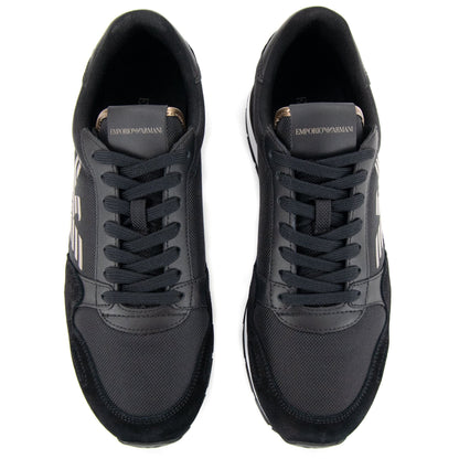 Emporio Armani Cordura Inserts Side Logo Trainers Black