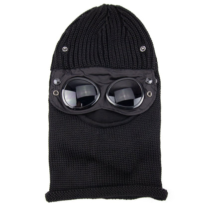 C.P. Company Merino Wool Goggle Balaclava Black 999