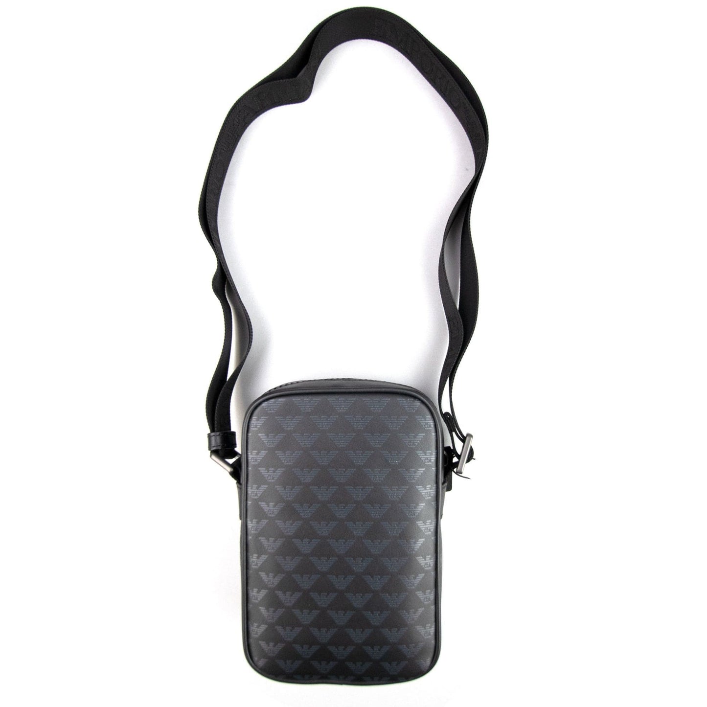 Emporio Armani All Over Print Cross Body Bag Black 999