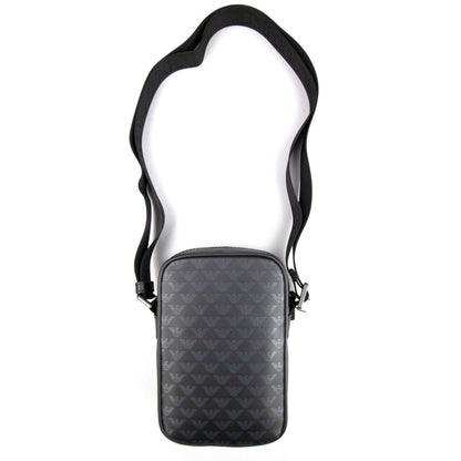 Emporio Armani All Over Print Cross Body Bag Black 999