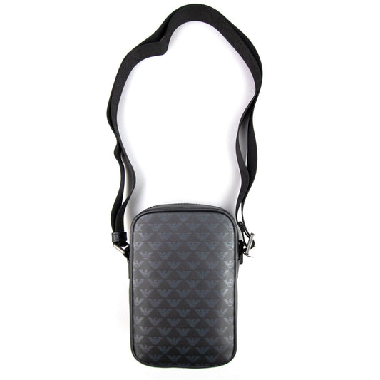 Emporio Armani All Over Print Cross Body Bag Black 999