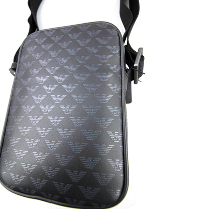 Emporio Armani All Over Print Cross Body Bag Black 999