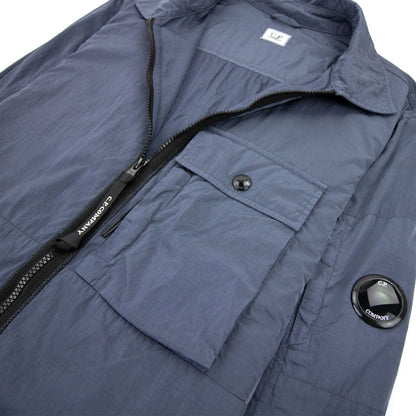 C.P. Company Arm Lens Nylon Overshirt Blue 884