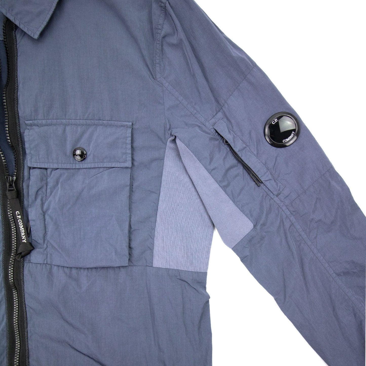 C.P. Company Arm Lens Nylon Overshirt Blue 884