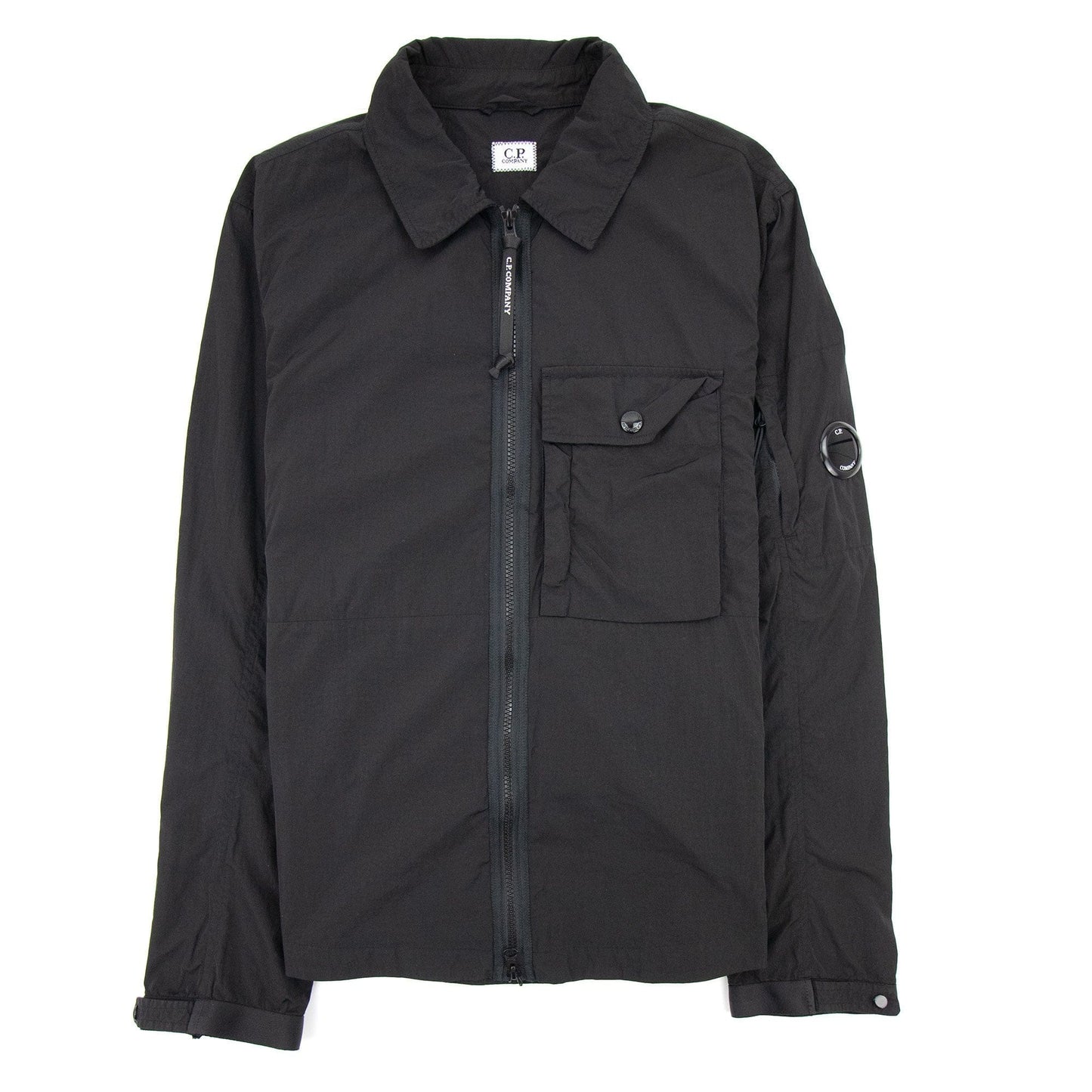 C.P. Company Arm Lens Nylon Overshirt Black 999