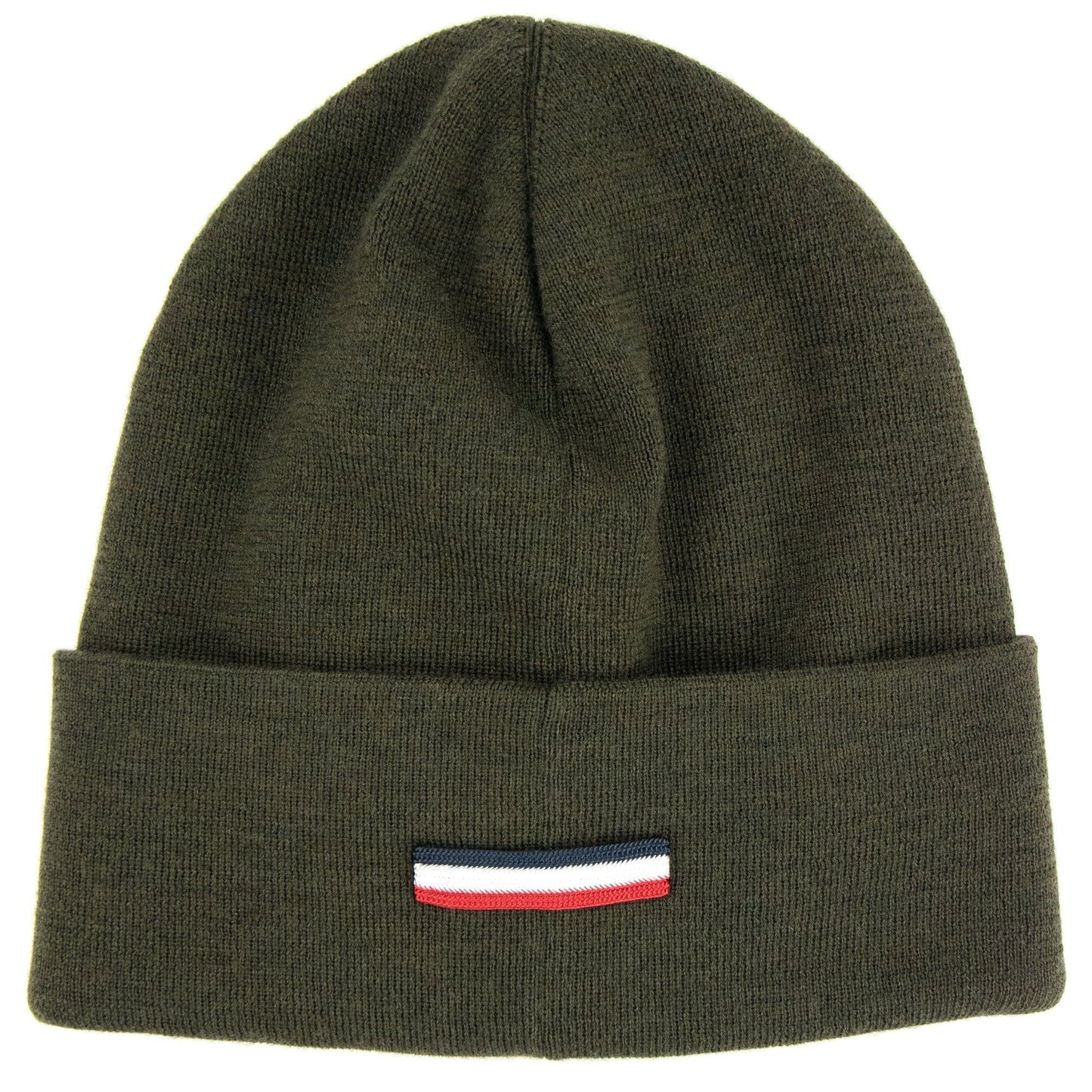Moncler Large Logo Beanie Hat Dark Green
