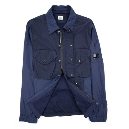 C.P. Company Multi Pockets Nylon Overshirt Navy 888