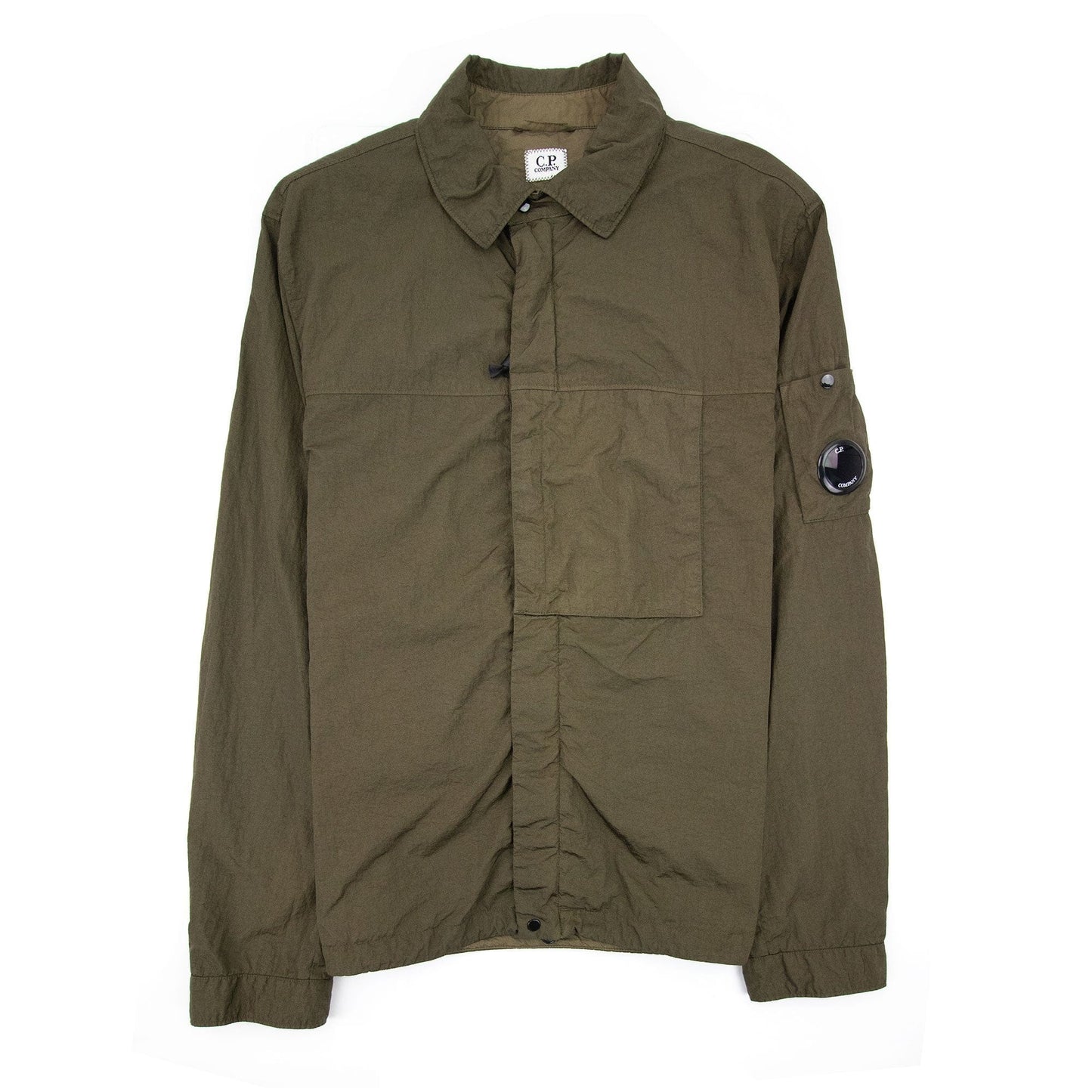 C.P. Company Nylon Zip Up Overshirt Green 683