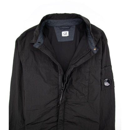 C.P. Company Nylon Zip Up Overshirt Black 999