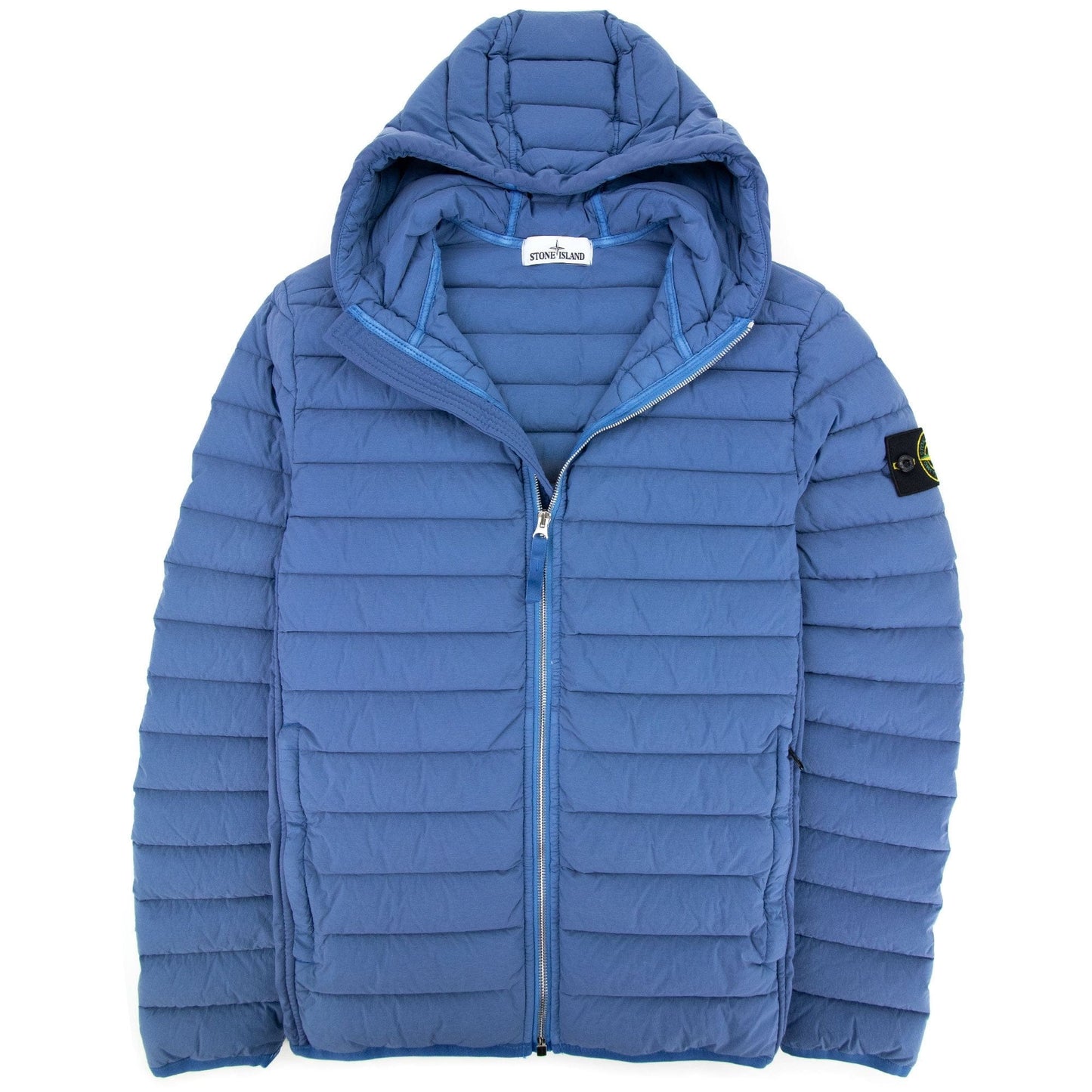 Stone Island Loom Woven Padded Jacket Blue V0043