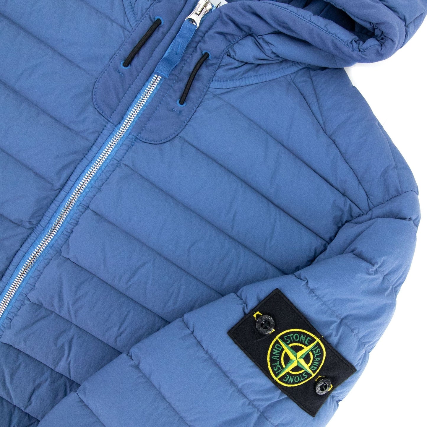 Stone Island Loom Woven Padded Jacket Blue V0043