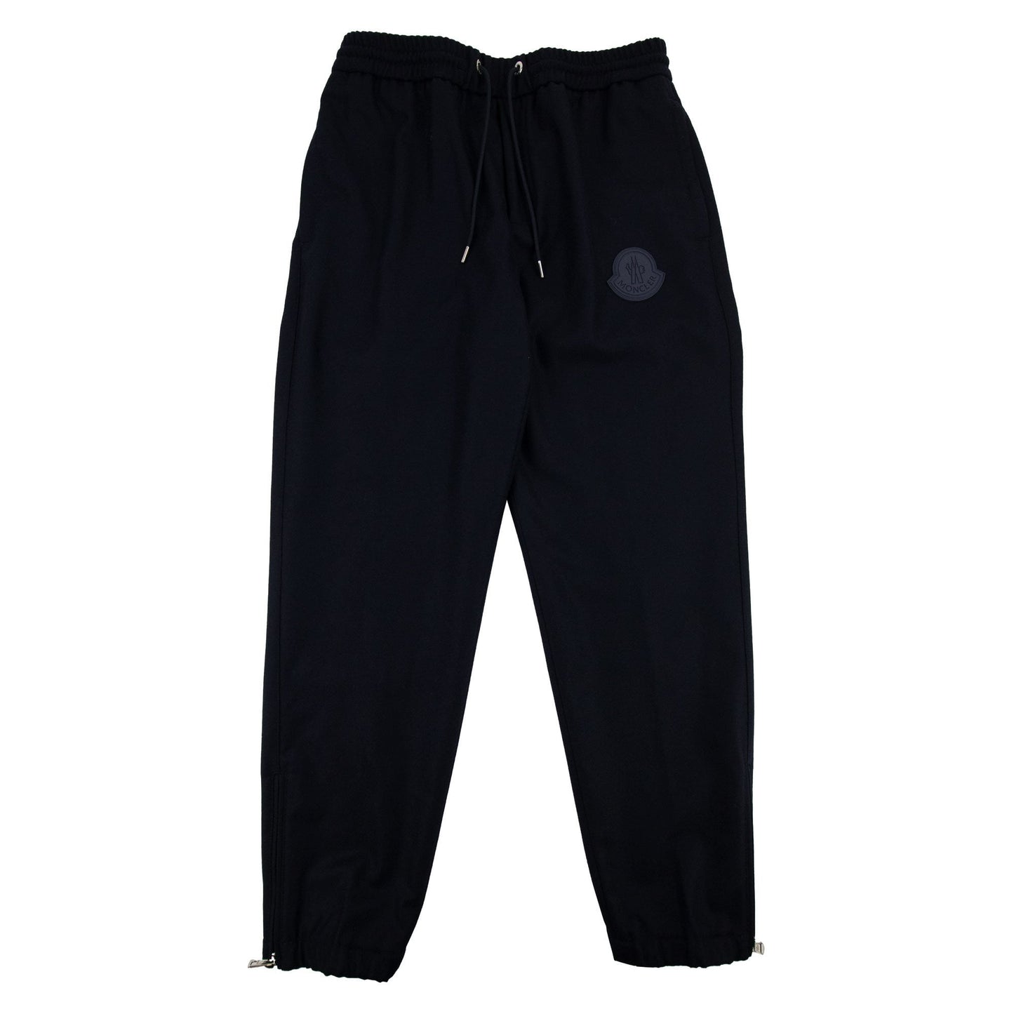 Moncler Rubber Logo Straight Cuff Pants Navy 742