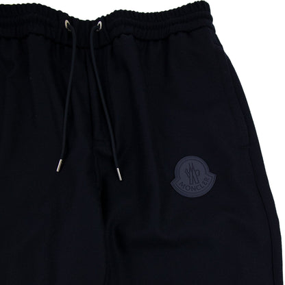 Moncler Rubber Logo Straight Cuff Pants Navy 742