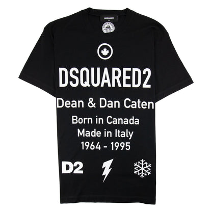 Dsquared2 Dean & Dan Symbol T-shirt Black