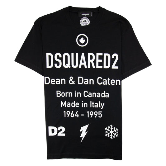 Dsquared2 Dean & Dan Symbol T-shirt Black