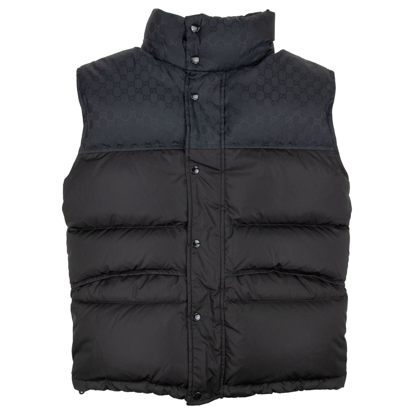 Gucci GG Jacquard Nylon Gilet Black