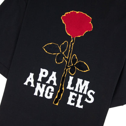 Palm Angels Large Rose T-shirt Black