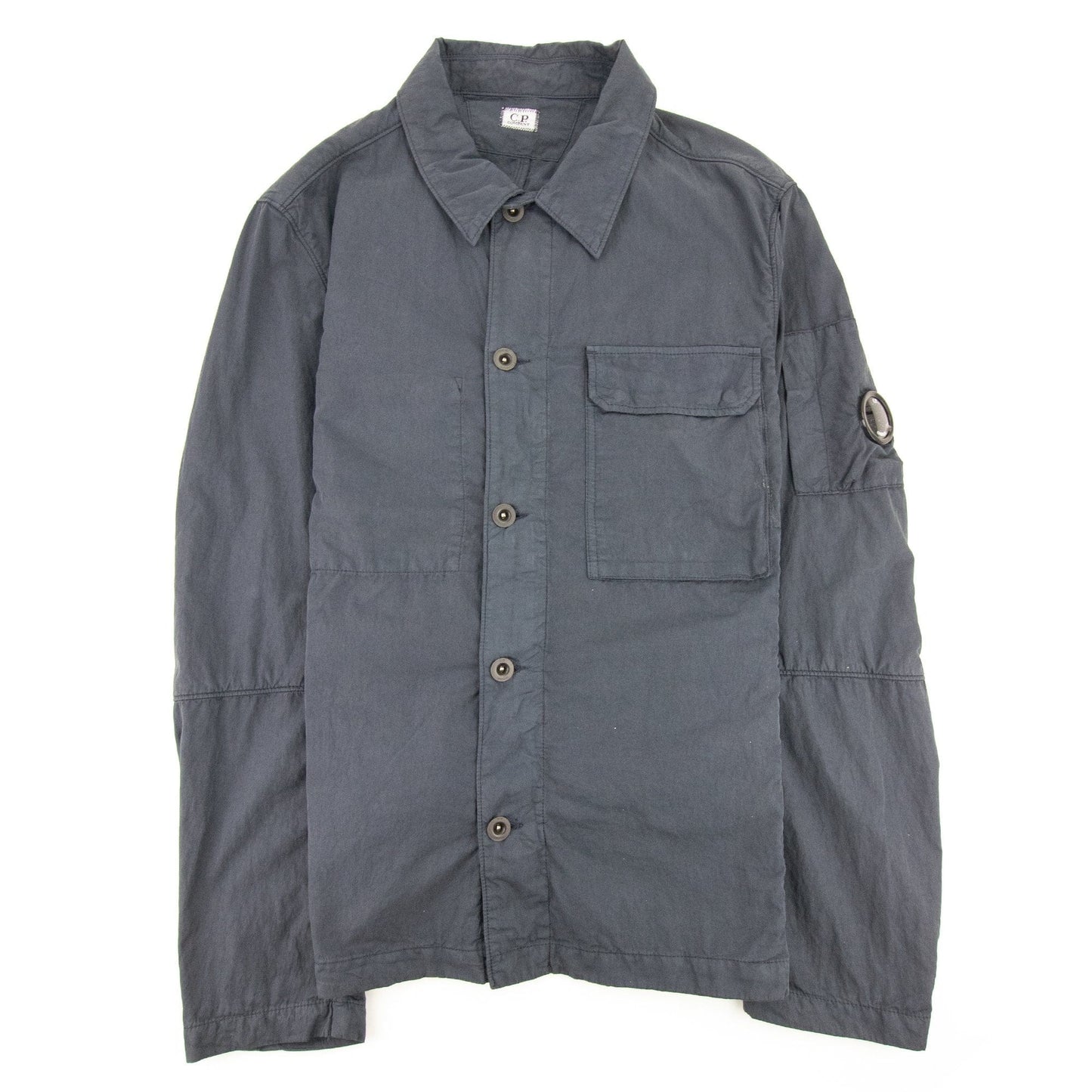 C.P. Company Arm Lens Zip Button Overshirt Navy 881