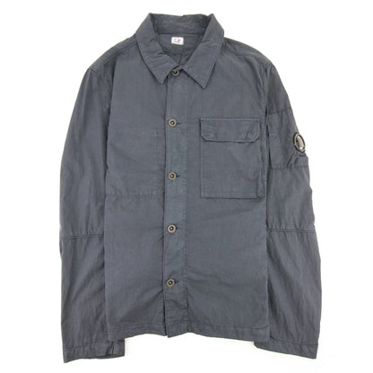 C.P. Company Arm Lens Zip Button Overshirt Navy 881