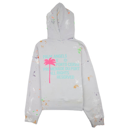 Palm Angels Palm Tree Paint Hoody Grey