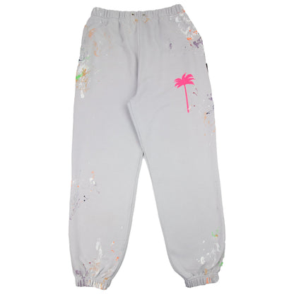 Palm Angels Paint Splatter Bottoms Grey