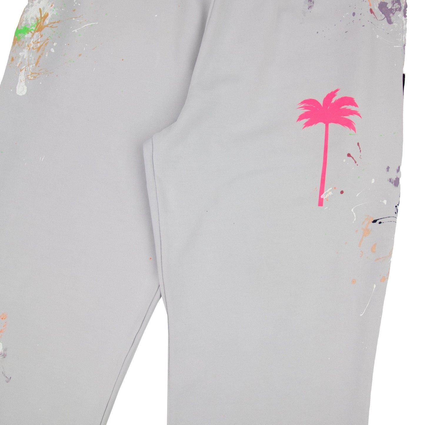Palm Angels Paint Splatter Bottoms Grey