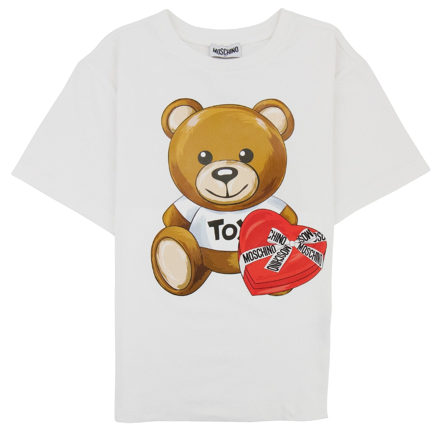 Moschino Kids Bear Logo T Shirt Cloud 10063