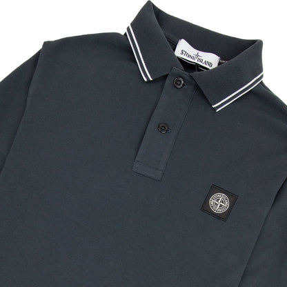 Stone Island Tip Collar Polo Charcoal V0065