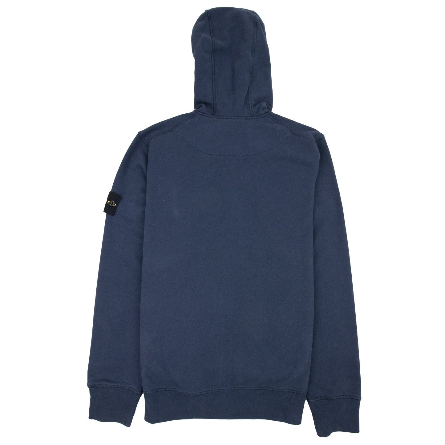 Stone Island Open Zip Up Hooded Sweatshirt Navy V0028