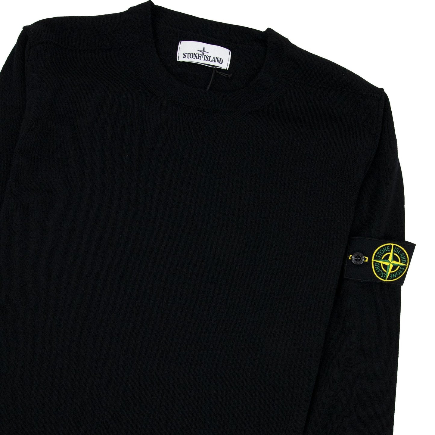 Stone Island 526c4 Knitted Sweatshirt Black V0029