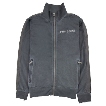 Palm Angels Garment Dyed Track Jacket Dark Grey
