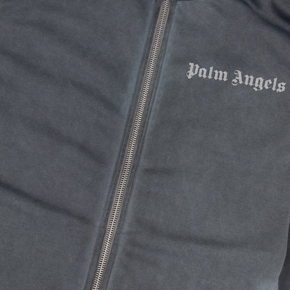 Palm Angels Garment Dyed Track Jacket Dark Grey