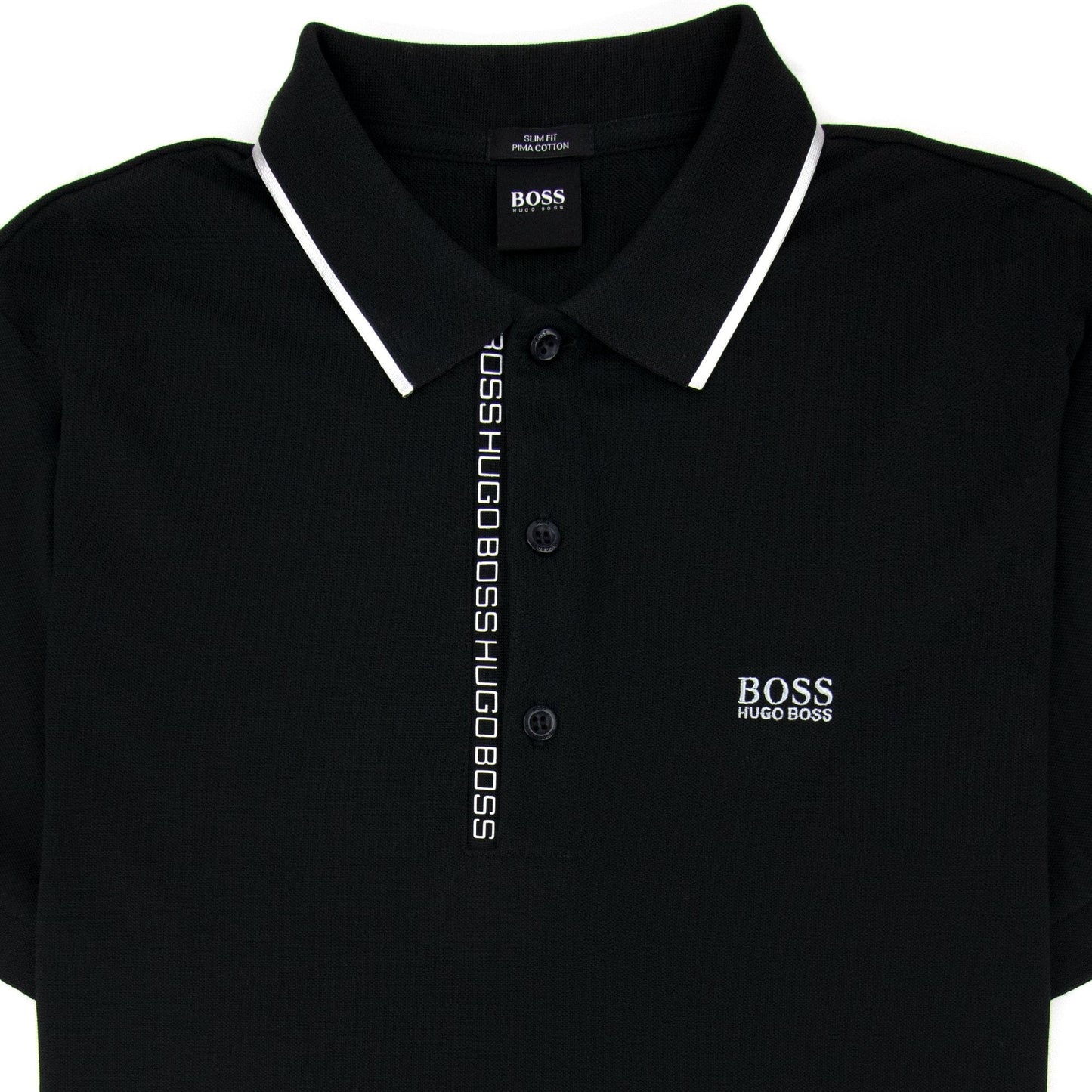 Hugo Boss Paule 4 Writing Polo Black/silver