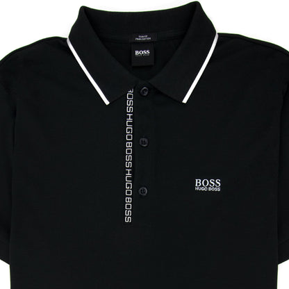 Hugo Boss Paule 4 Writing Polo Black/silver