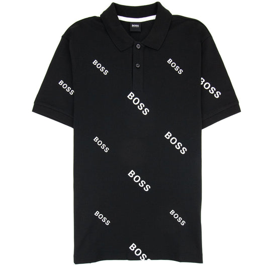Hugo Boss Phillipson 76 Print Polo Black