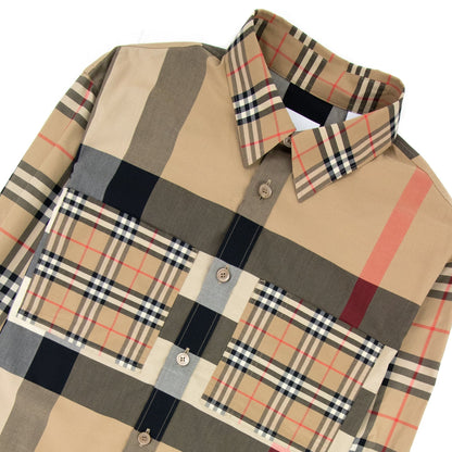 Burberry Tisford Patchwork Check Shirt Archive Beige