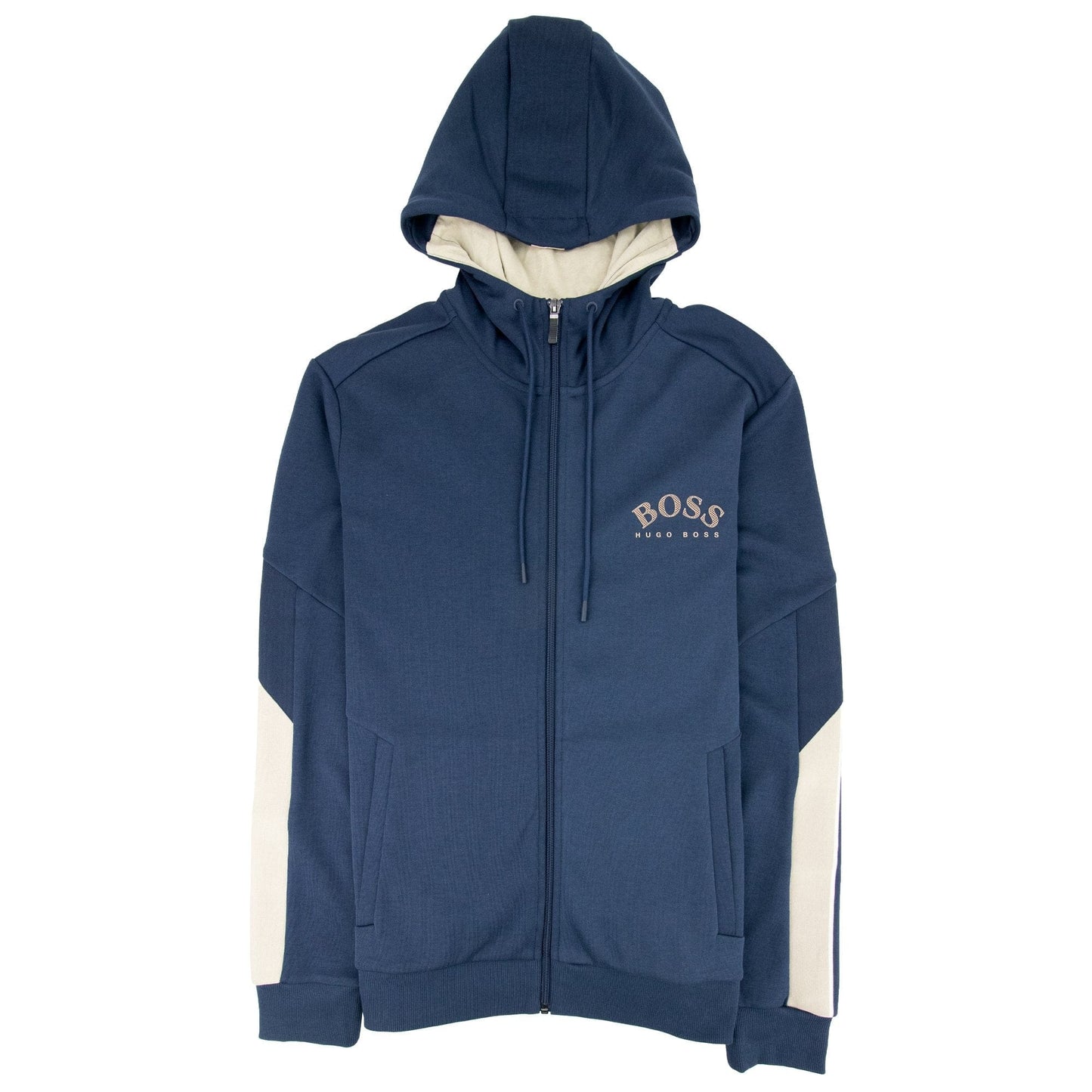 Hugo Boss Saggy Embroidered Hoodie Navy/Gold