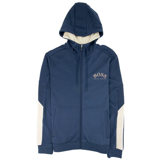 Hugo Boss Saggy Embroidered Hoodie Navy/Gold