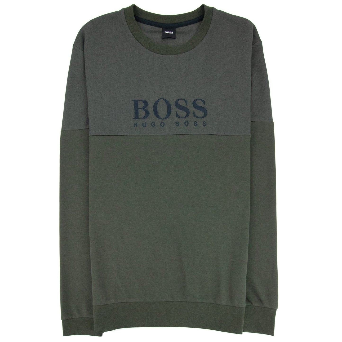 Hugo Boss Tracksuit Sweatshirt Front Logo Dark Green