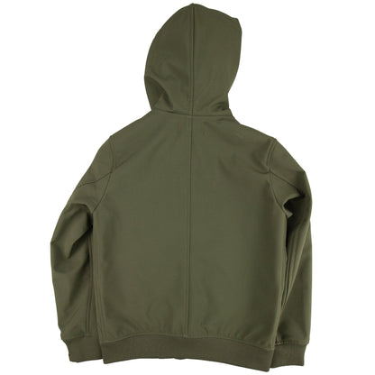 Stone Island Junior Compass Hooded Woven Jacket Khaki V0054