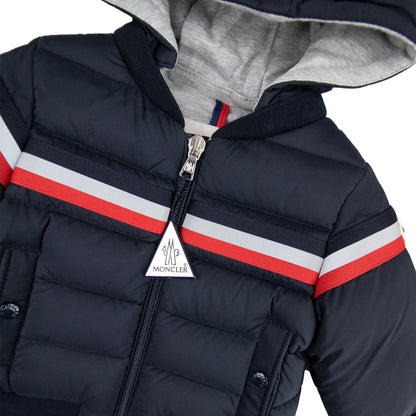 Moncler Junior Perd Down Padded Jacket Navy