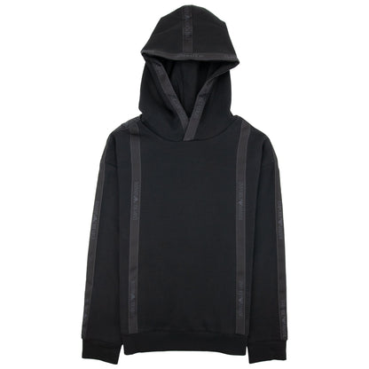 Emporio Armani Tape Logo Hoodied Sweatshirt Black 999