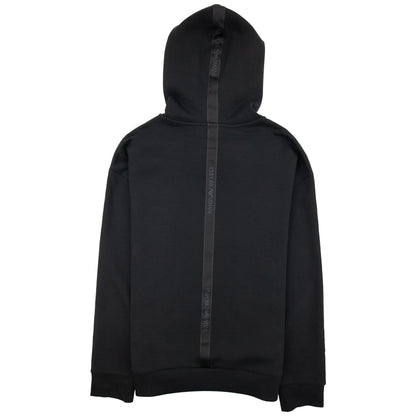 Emporio Armani Tape Logo Hoodied Sweatshirt Black 999