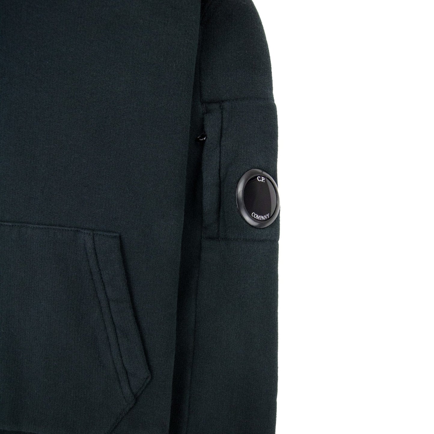 Cp Company Undersixteen Arm Lens Hoodied Sweatshirt Black 999