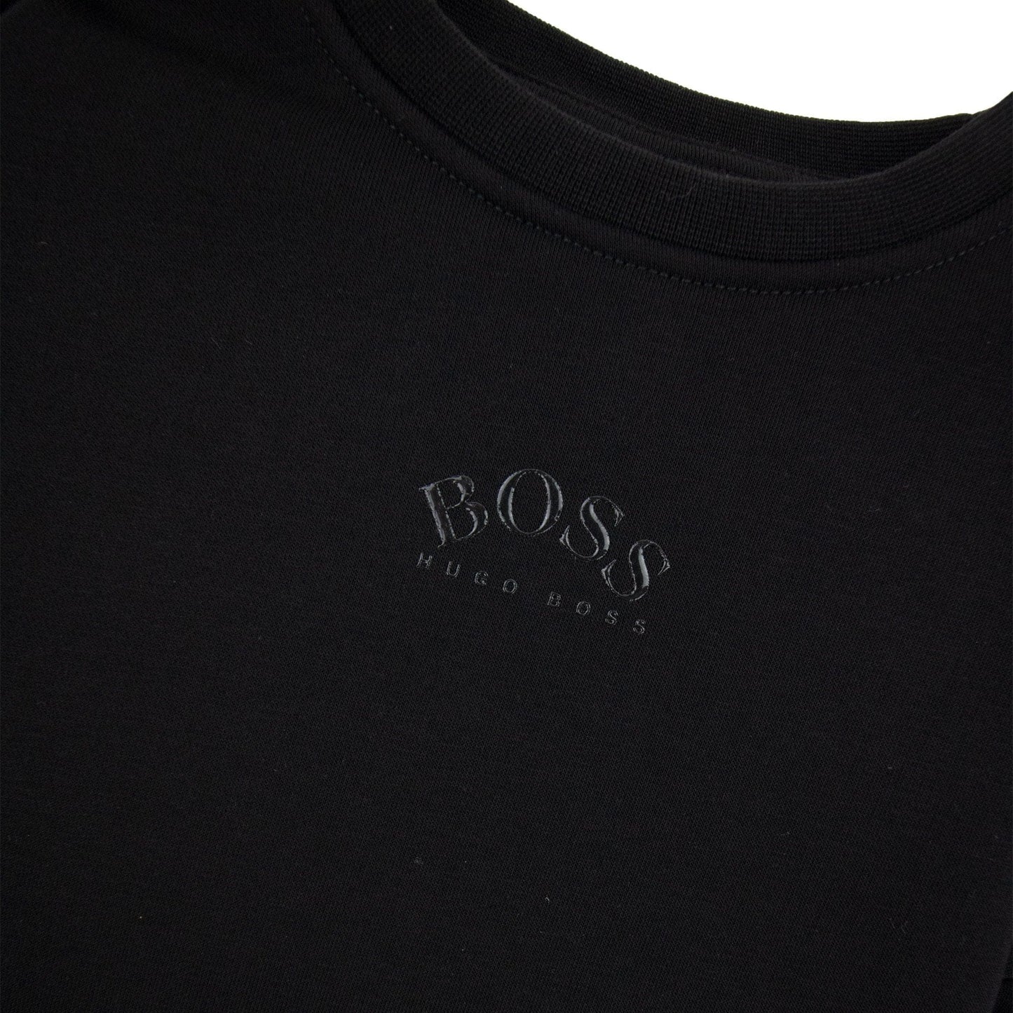 Hugo Boss Kids Lustrous Logo Crew Neck Sweatshirt Black