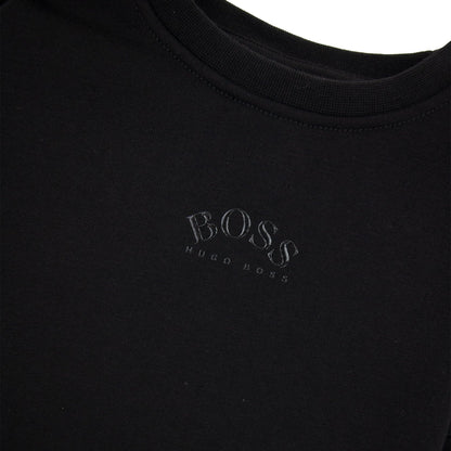Hugo Boss Kids Lustrous Logo Crew Neck Sweatshirt Black