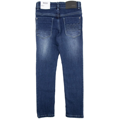 Hugo Boss Kids Stone Washed Slim Fit Jean Denim