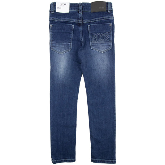 Hugo Boss Kids Stone Washed Slim Fit Jean Denim