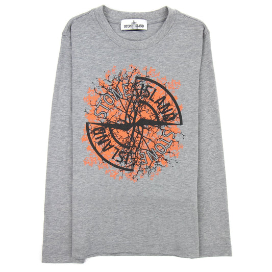 Stone Island Junior Nature T Shirt Grey V0m64