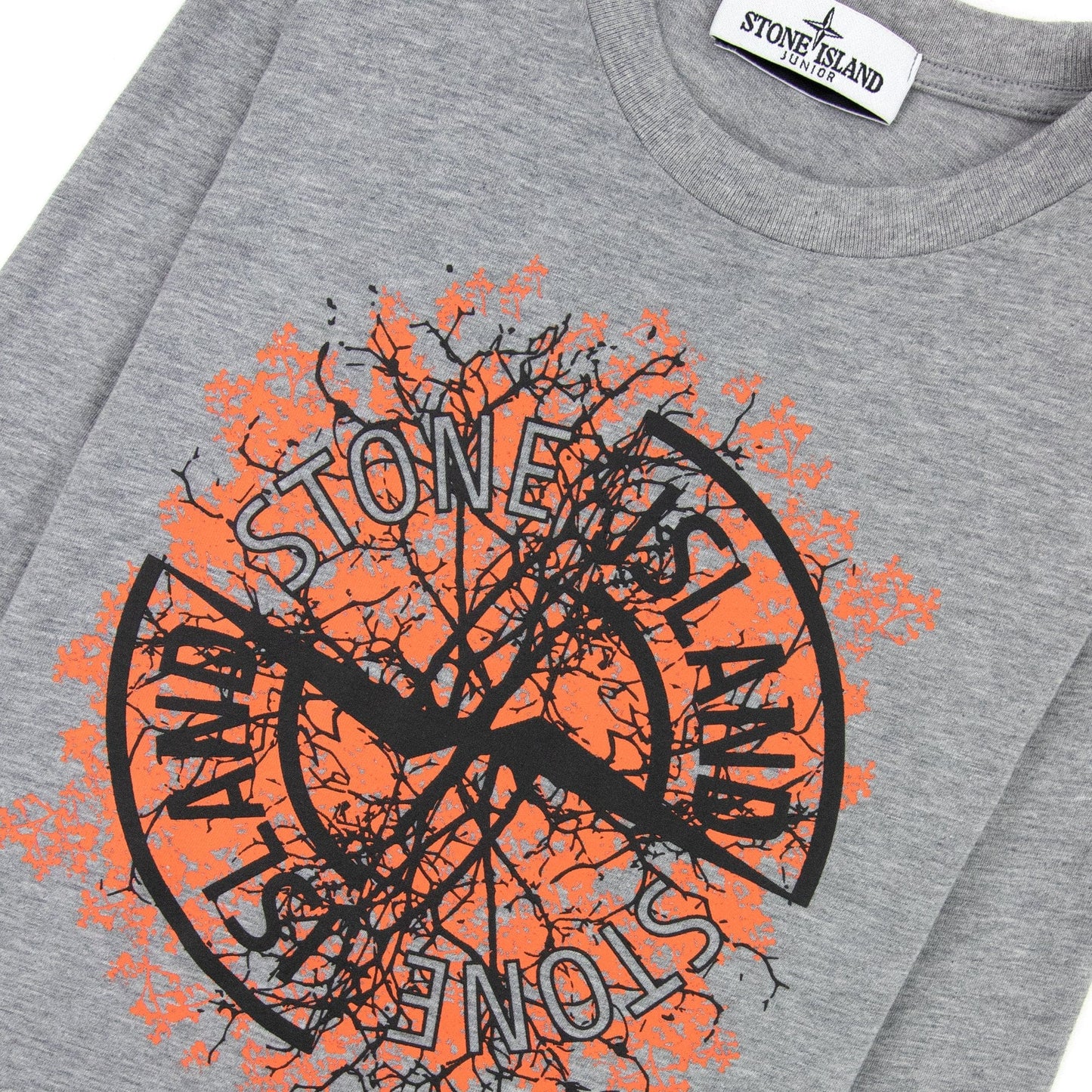 Stone Island Junior Nature T Shirt Grey V0m64